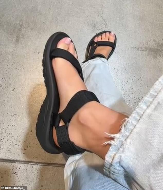 'These are a ten out of ten.  I've never felt anything so comfortable and I ended up thinking they were cute,” Alivia said.  The video has since caught the attention of the masses, racking up over 124,000 views, but many disapproved of the style.