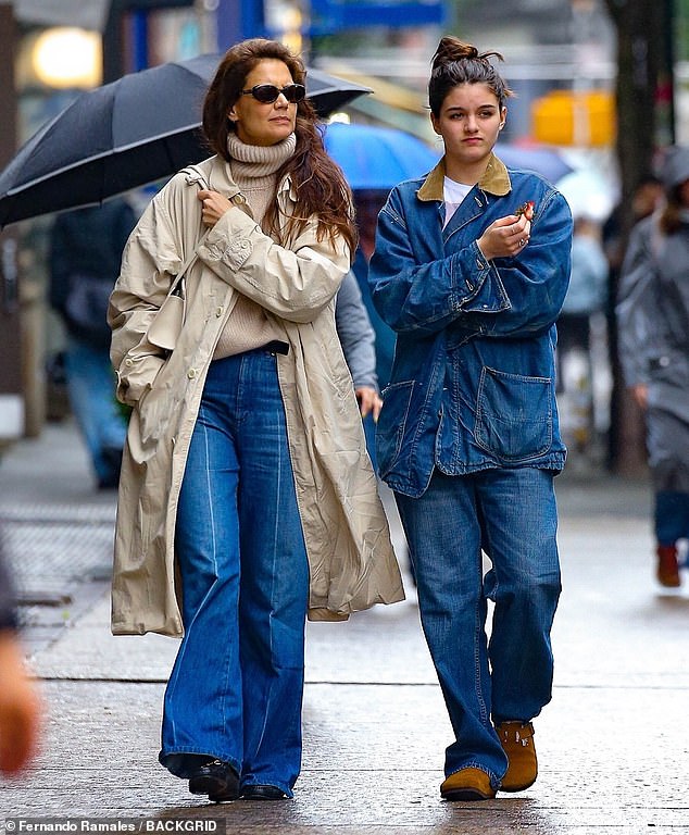 The 18-year-old daughter of Katie Holmes and Tom Cruise, pictured with her mother in New York last month, is all grown up and will be running the chicken coop in the fall