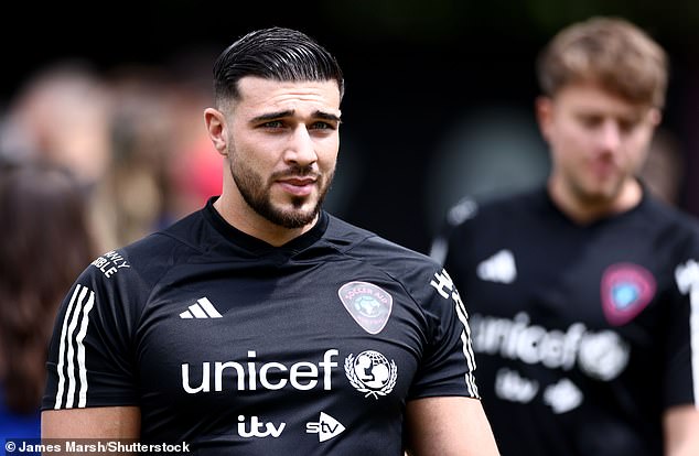 Fans mocked Tommy Fury on social media after his Soccer Aid cameo on Sunday