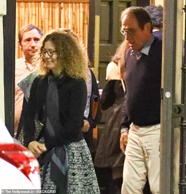 Tommy Lee Jones and his wife Dawn Laurel-Jones were spotted on a rare night out in New York on Thursday