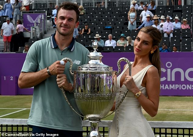Fans have criticized Tommy Paul's girlfriend for her antics after he won the Queen's Club title