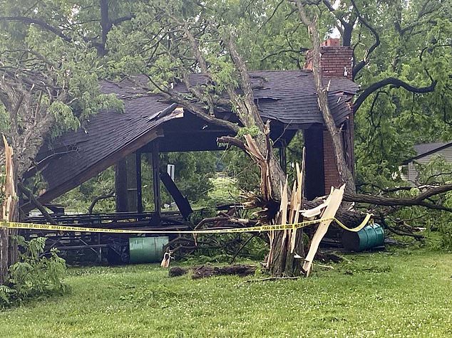 Officials in Livonia, Michigan, said a rapidly developing tornado ripped through several neighborhoods of the city, causing destruction