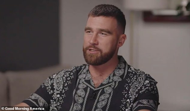 Travis Kelce has admitted he felt 