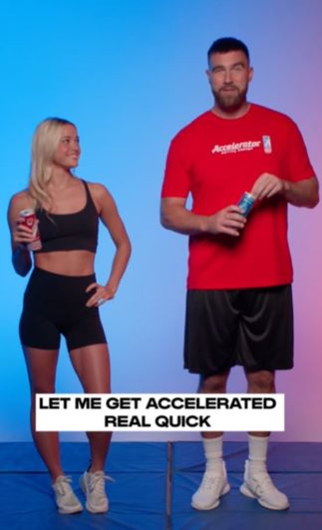 Olivia Dunne and Travis Kelce teamed up to switch sports as part of a recent energy drink ad