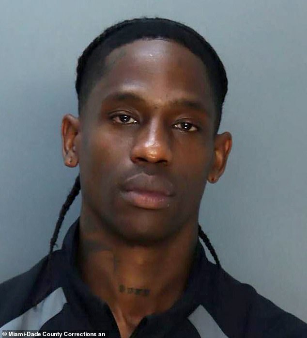 Travis Scott was arrested overnight for allegedly causing a drunken altercation on a yacht in Florida - and his hilarious reaction during police questioning was captured in an affidavit seen by DailyMail.com