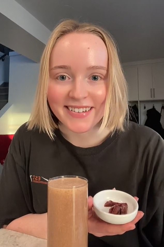 On TikTok, a wellness influencer who goes by the name @healthwmac shares clips of her bizarre diet – including chunks of raw liver as a snack