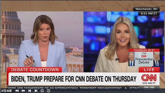 CNN's Kasie Hunt interrupted Trump spokesperson Karoline Leavitt in an interview