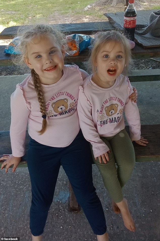 After their disappearance, state police conducted an urgent search for the two sisters, 6-year-old Jalie and 4-year-old Erin.