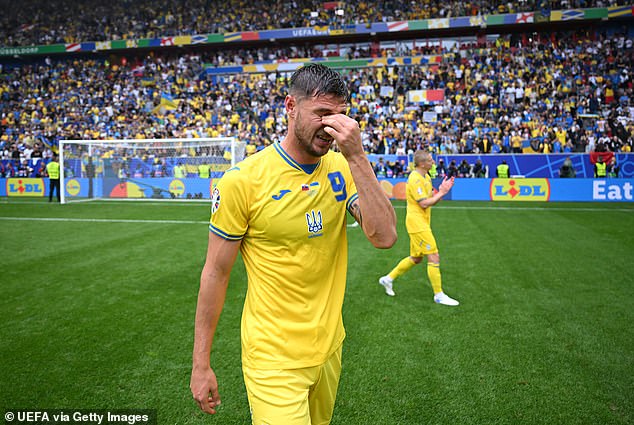 Ukraine players were moved to tears during their victory over Slovakia in Euro 2024