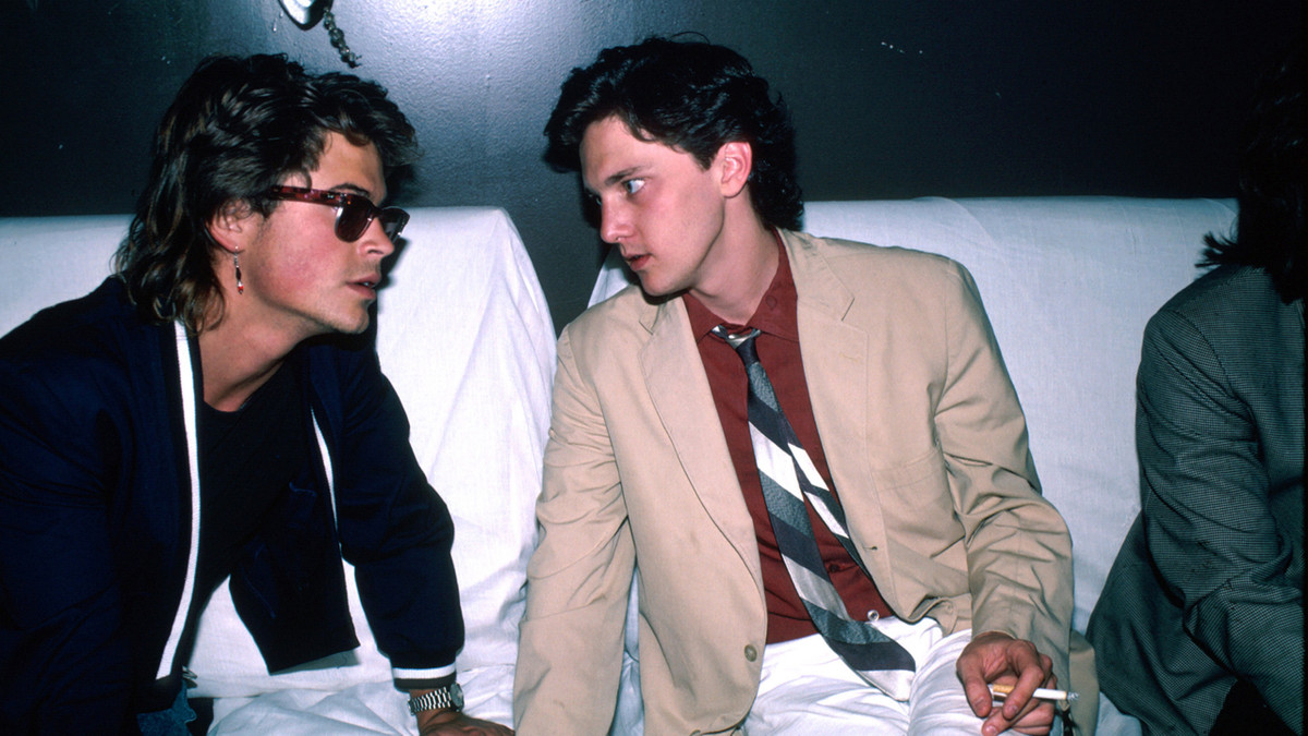 An archive photo of Robe Lowe and Andrew McCarthy from the documentary Brats.