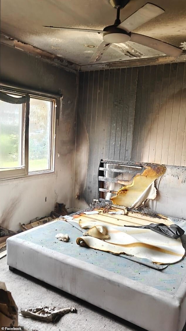 A woman living in the Sutherland Shire, south of Sydney, was shocked when she went into her room on Friday evening and saw her bed on fire after an electric blanket was set on fire