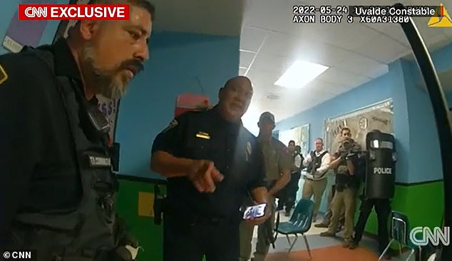 Footage shows Peter Arredondo directing armed officers at Uvalde Elementary School