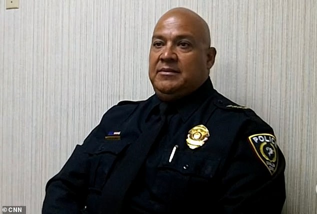 Former Uvalde School District Police Chief Pete Arredondo (pictured) and another ex-officer have been charged over their botched response to the Robb Elementary massacre