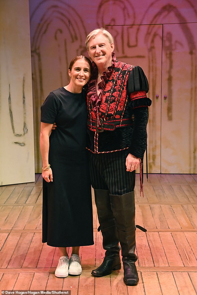 Vicky McClure congratulated her Line of Duty co-star Adrian Dunbar after his performance in Kiss Me, Kate at The Barbican Theater in London on Tuesday