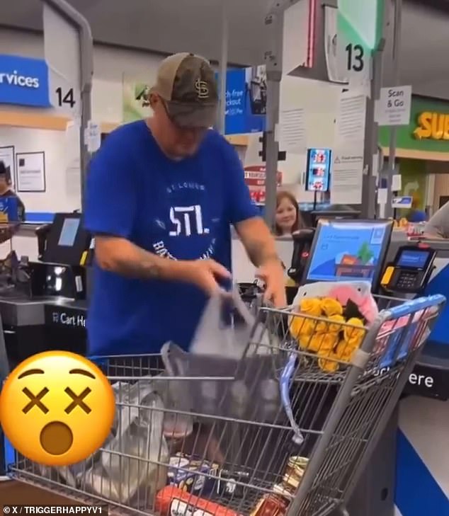 Viral Video Shows Missouri Man Not Scanning A Full Shopping Cart Of ...