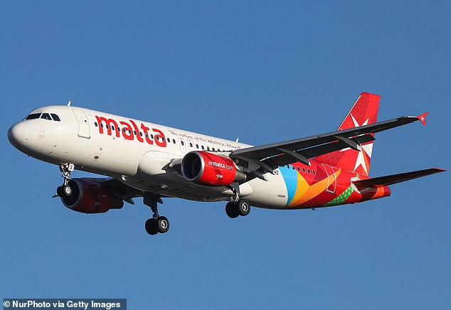 First Officer Theuma still works for KM Malta Airlines, where she flies Airbus A320 aircraft, pictured (file photo)