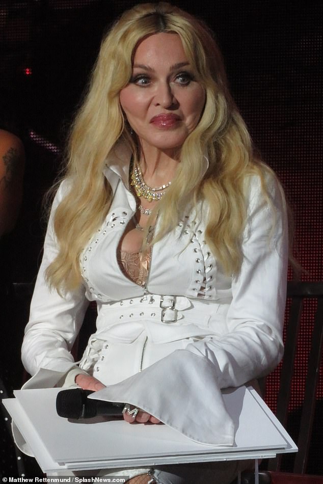 Madonna, 65, made a surprise appearance on Saturday to host a guest judge at the Vogue Ball at the Lady Land Festival drag festival in Brooklyn, New York