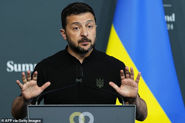 Ukrainian President Volodymyr Zelensky today accused Russia of not wanting peace