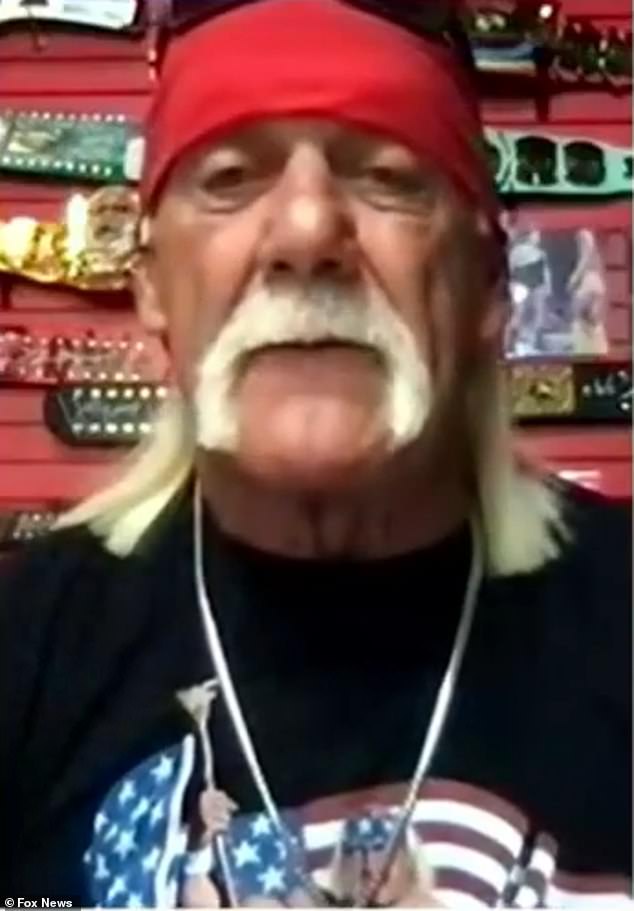 Wrestling icon Hulk Hogan expressed his ambitions for the Oval Office during an interview with Fox & Friends on Friday (photo)