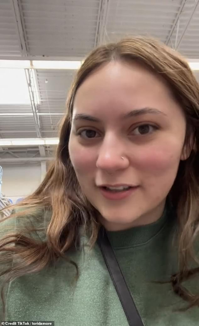 Victoria Damor, 22, from Las Vegas, made a TikTok detailing her harrowing experience at the big box retailer last month