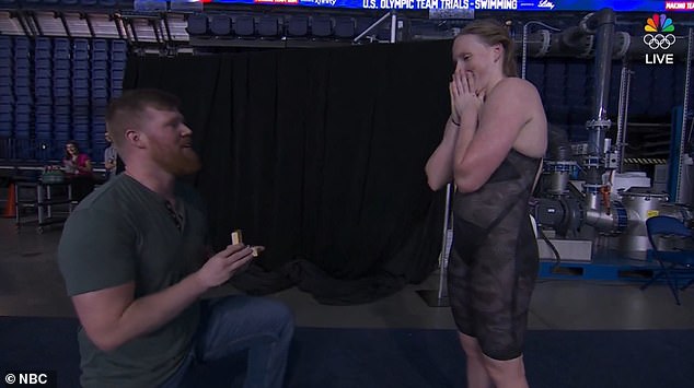 Lilly King got engaged to her boyfriend on Thursday after her Olympic qualifying race