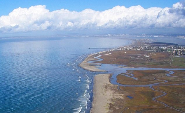 Heavy metals, toxic chemicals and bacteria found in water are released into the air and remain in the soil.  (photo: Tijuana Slough coastline)
