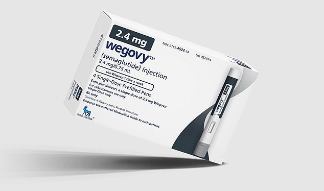 Above you see a package from Wegovy.  Taken weekly, injections are in short supply in the U.S. for their potential to aid weight loss