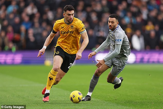 West Ham are not giving up on their pursuit of Wolves star Max Kilman (left) despite having a £25m bid rejected