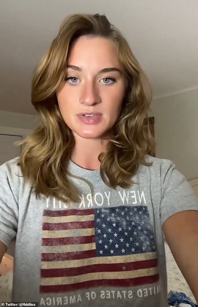 Following the social media videos, she filmed herself addressing the backlash but refusing to apologize while wearing a T-shirt with the American flag on it.