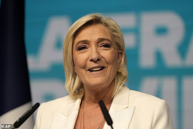 Far-right political heavyweight Marine Le Pen said on Sunday evening that her party is 