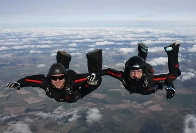 Victoria and her husband Emile went skydiving in 2011. It was something the couple often did together