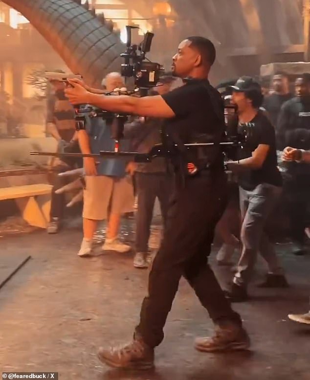 Will Smith was seen filming his latest film, Bad Boys 4