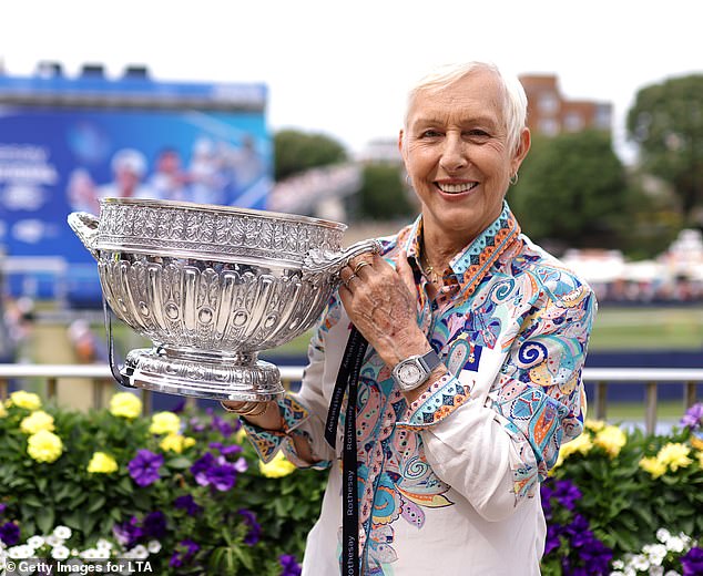 The 67-year-old is a nine-time Wimbledon champion