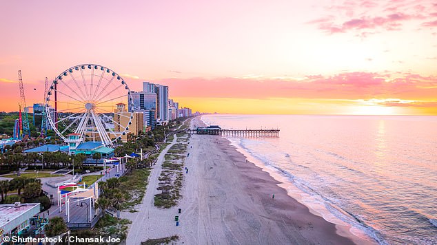 Myrtle Beach, South Carolina, seen here, and Wilmington, North Carolina, both retained the title for having the highest number of moves in the past year