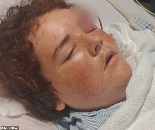 Christopher Bryant, 13, was forced to undergo multiple brain surgeries and have a tube inserted into his skull after contracting a life-threatening illness while swimming