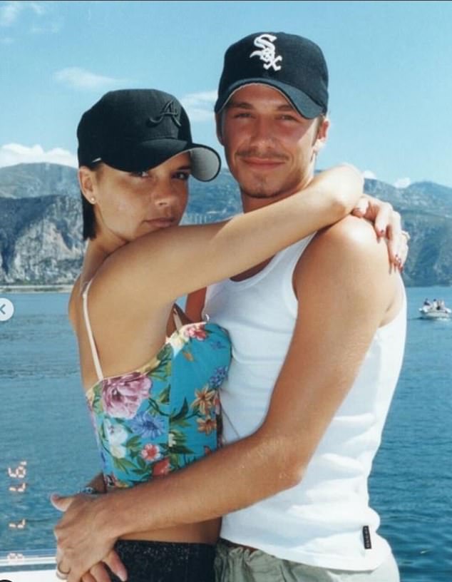 The iconic couple celebrate their 25th wedding anniversary on July 4 and the footballer has reminisced about the moment he first laid eyes on the Spice Girl (pictured in 1997)