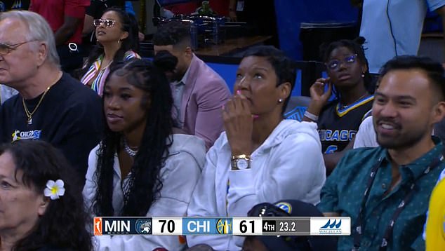 The LSU alumnus' mother, Angel, watched nervously as Reese scored 10 points