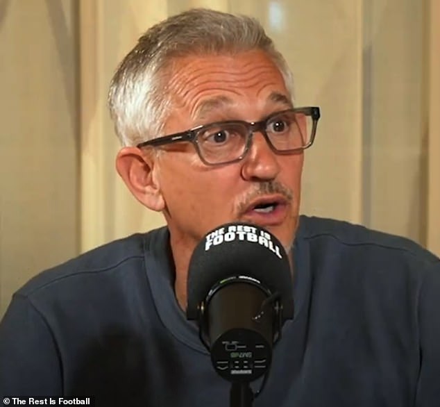 Gary Lineker, another former England captain, said the Three Lions players looked 'like lost souls'