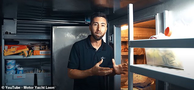 Once everything is unloaded, Dean gives viewers a tour of the kitchen and refrigerated pantry