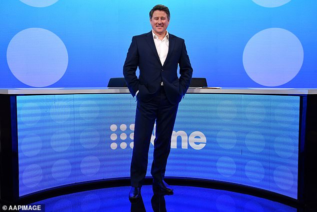 The Nine's beleaguered boss Mikes Sneesby (pictured) blamed the lack of advertising revenue for the Olympics and Meta's failure to renegotiate payments for Australian news content for the layoffs.