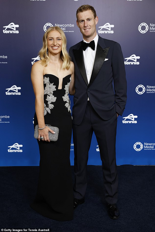 Australian tennis stars Daria Gavrilova and Luke Saville, both 30, walked down the aisle in 2021
