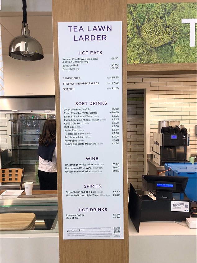 Salads, sandwiches and pies are among the options offered by the Tea Lawn Larder