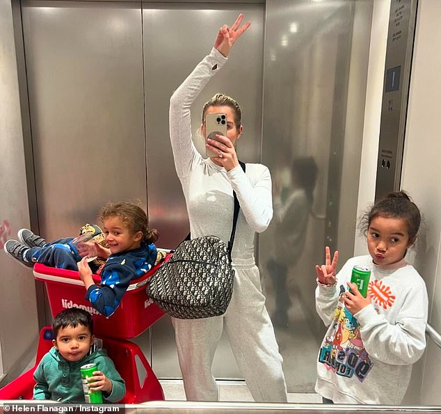 She shares Matilda, seven, Delilah, five, and Charlie, two, with the professional footballer and her eldest daughter, who last year revealed her mum is dating again