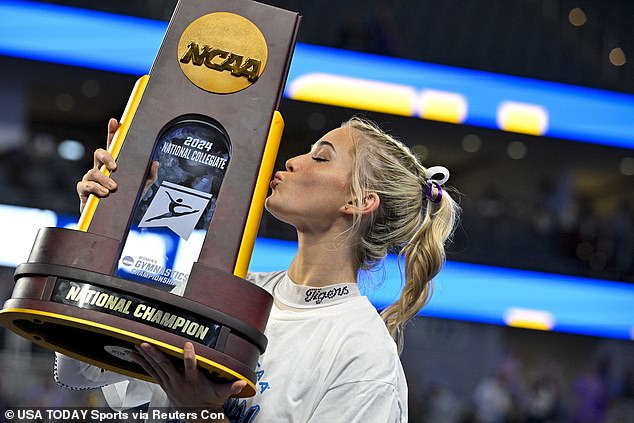 Dunne was part of the first LSU gymnastics team to win an NCAA national title in April