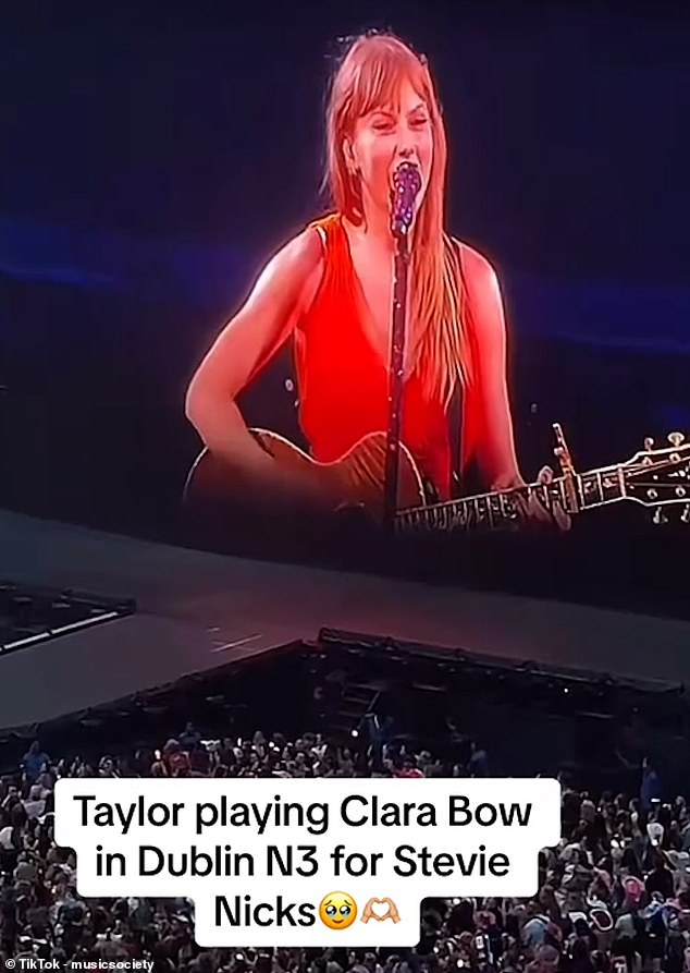 To celebrate Stevie's attendance, Taylor sang Clara Bow for the first time - with a verse dedicated to Stevie - as a surprise song