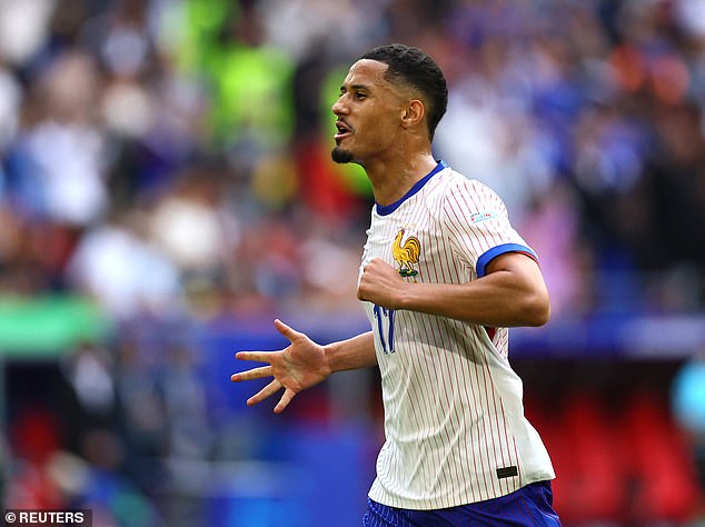 William Saliba's pace and keen sense of position allowed France to play high up the pitch