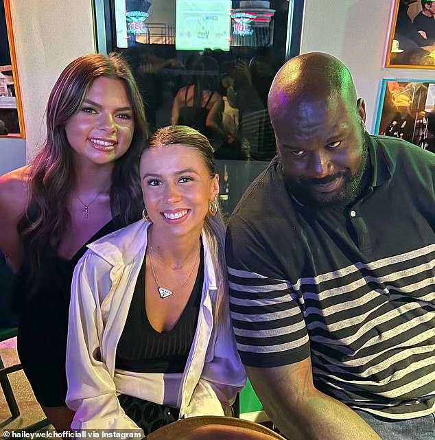 1719863539 302 NBA legend Shaquille ONeal hangs out with Hawk Tuah girl