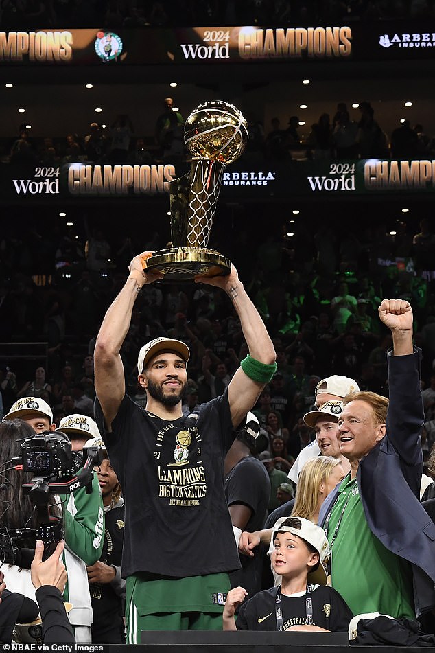 The Celtics are sold after winning their 18th franchise title against the Mavericks