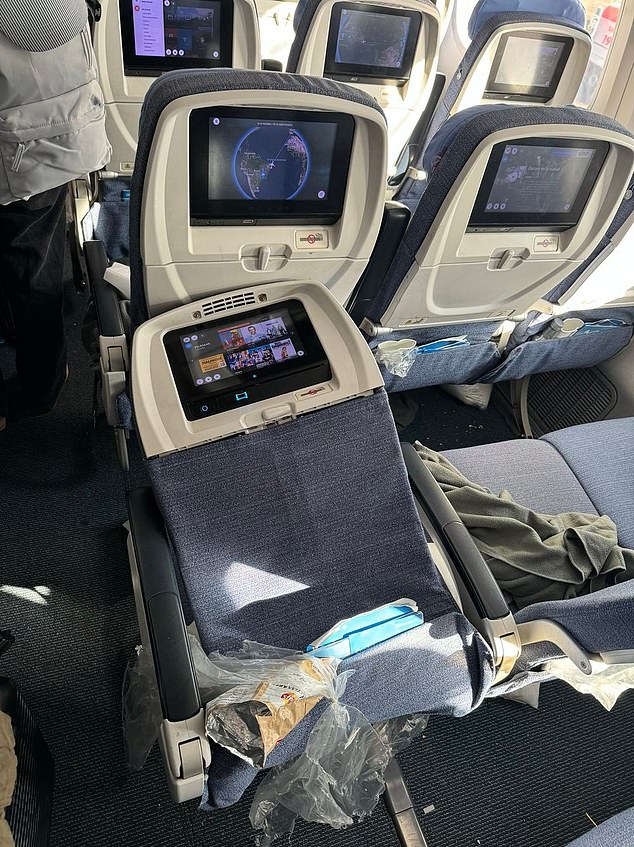 A seat on Air Europa flight UX045 was seriously damaged due to turbulence