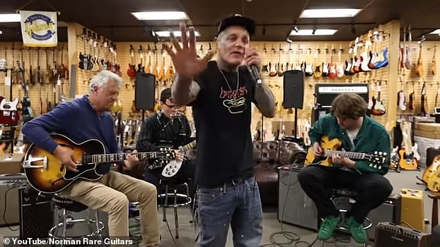 Shifty Shellshock Sings 'Butterfly' at Norman Rare Guitars in Tarzana, California